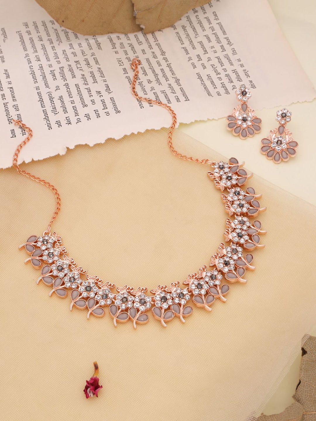

Anouk Gold-Plated Artificial Stone-Studded Jewellery Set