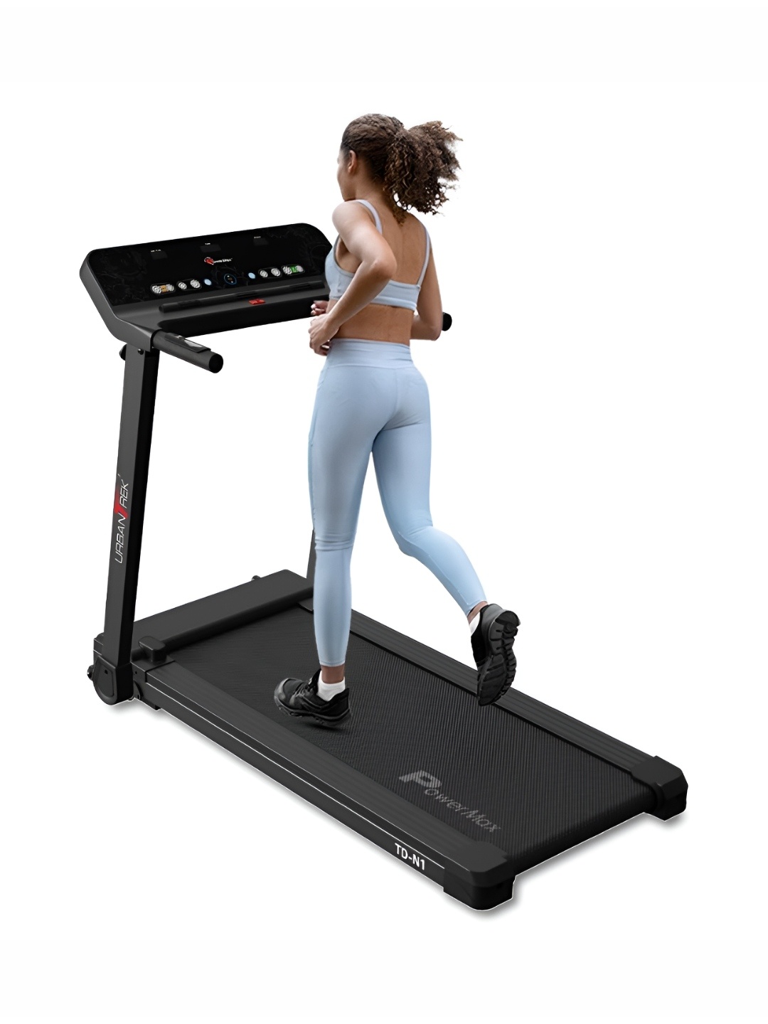 

PowerMax Fitness TD-N1 4HP Peak Motorised Foldable Treadmill, Black