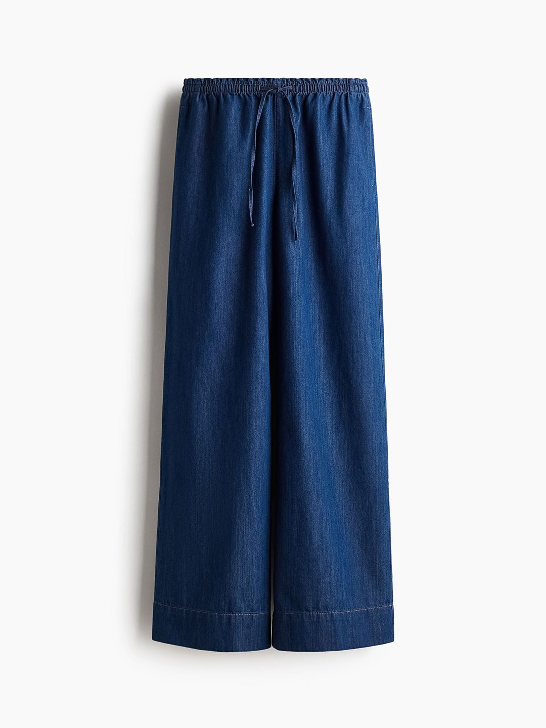 

H&M Denim Pull-On Trousers, Blue