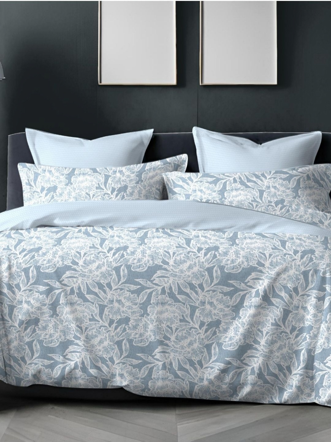 

Sleeping Owls- because your sleep matters Blue 144 TC Queen Bedsheet Set-2.29 m x 2.54 m