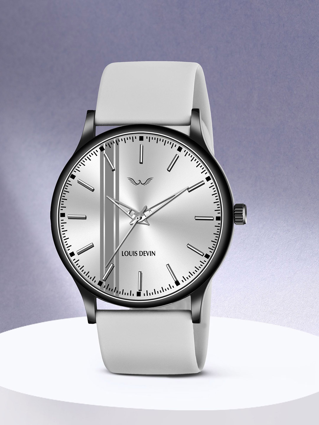 

LOUIS DEVIN Men Brass Embellished Dial & Straps Analogue Watch LD-BK054-GREY