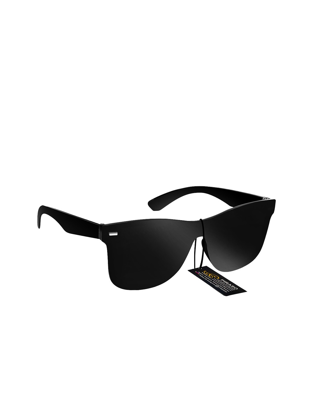 

PIRASO Unisex Wayfarer Sunglasses with UV Protected Lens, Black