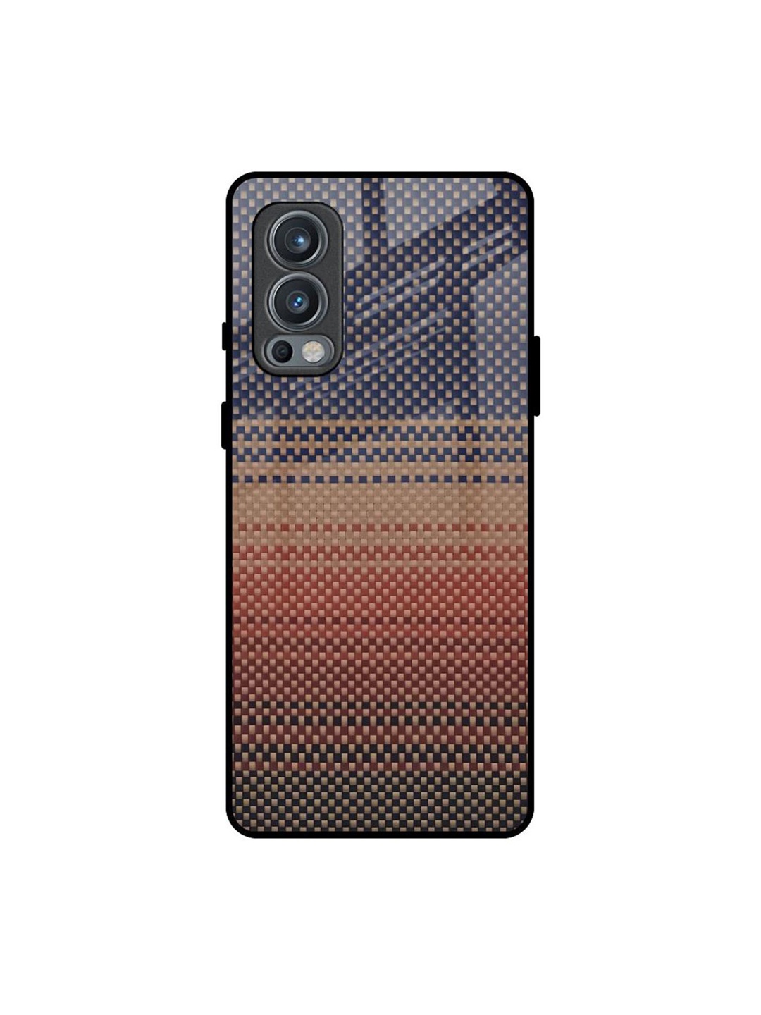 

QRIOH Fiber Artistry Printed Oneplus Nord 2 Back Case, Blue