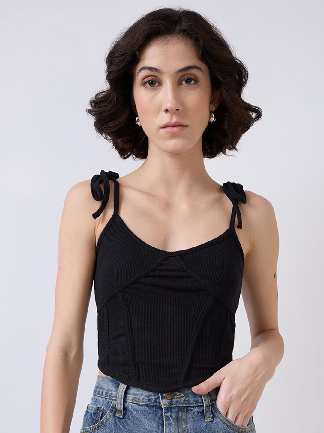 

SZN Crop Top, Black