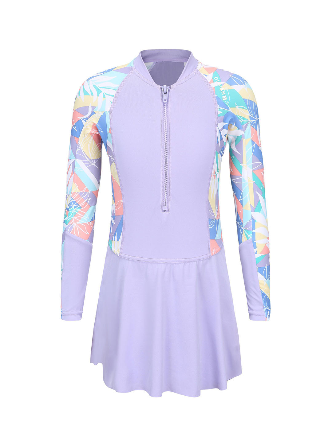 

OLAIAN By Decathlon Girls Printed Bodysuits, Purple