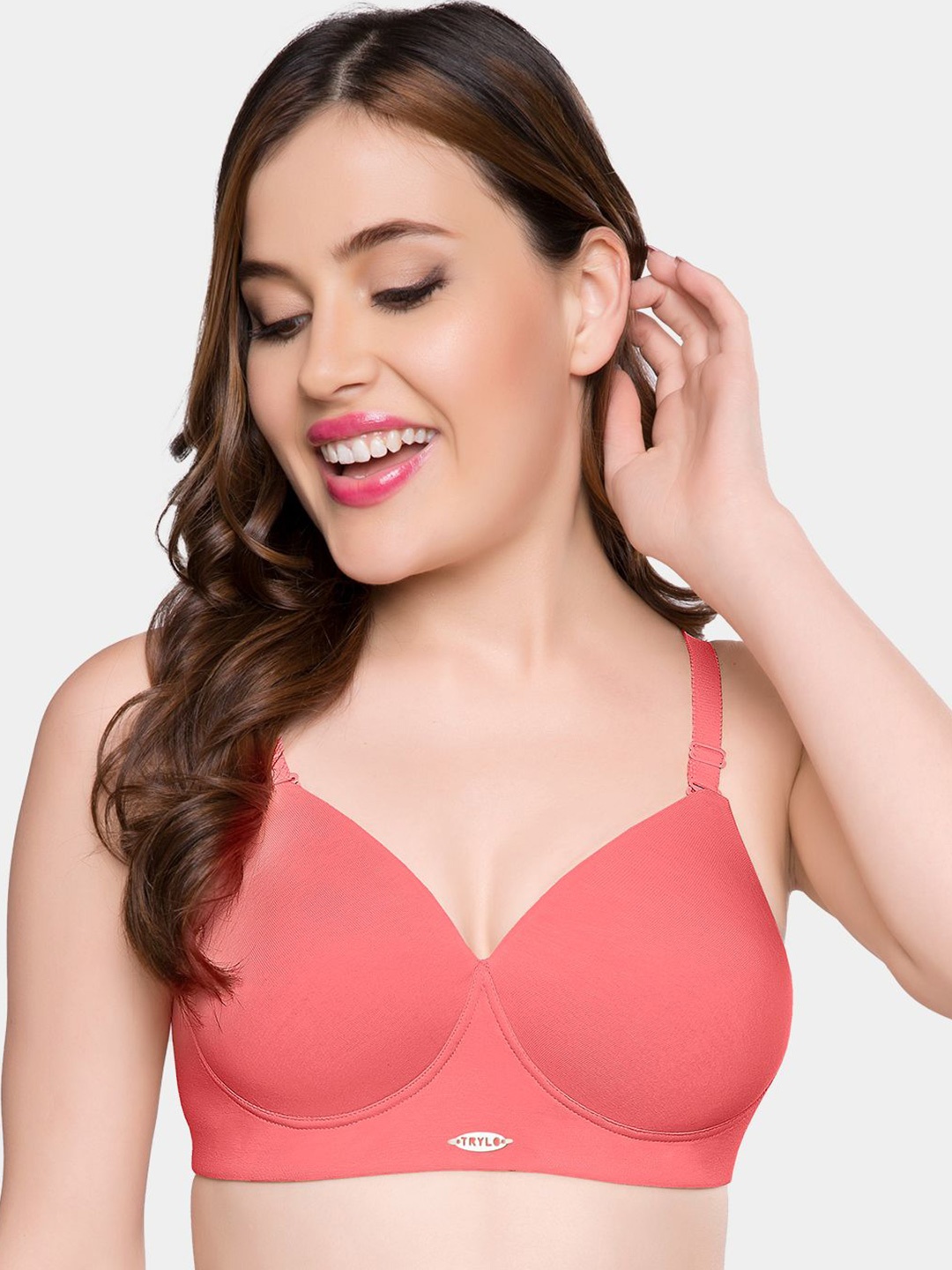 

Trylo Bra Full Coverage Lightly Padded, Coral