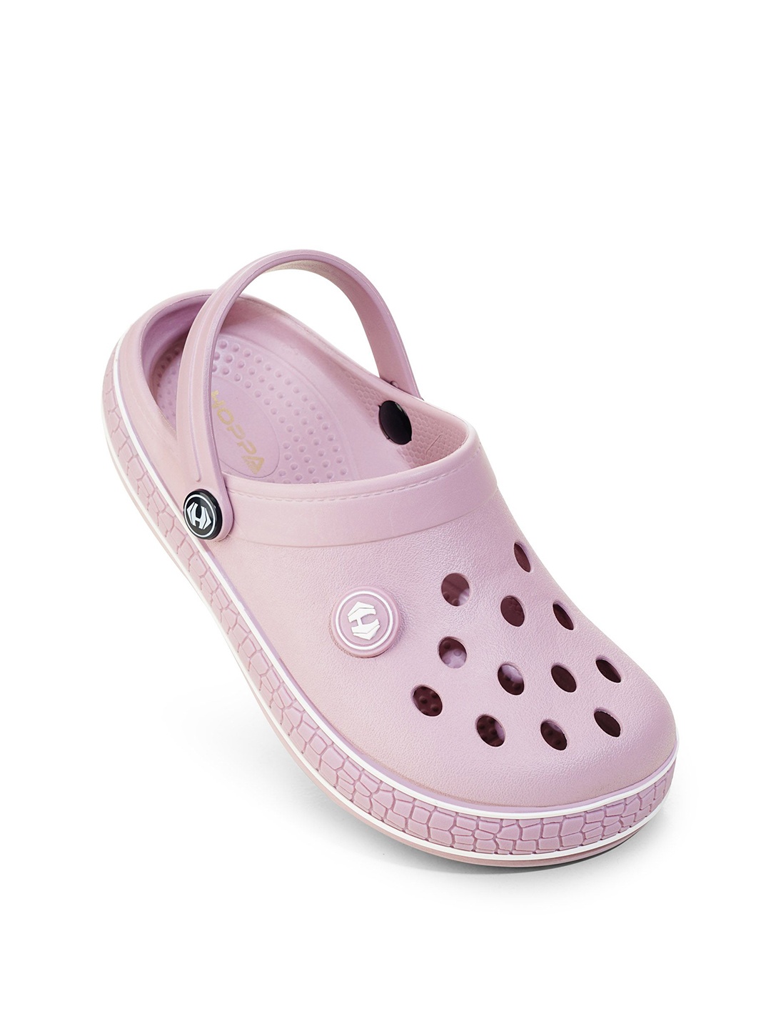 

Hoppa Women Textured Water Proof Durable Clogs, Pink