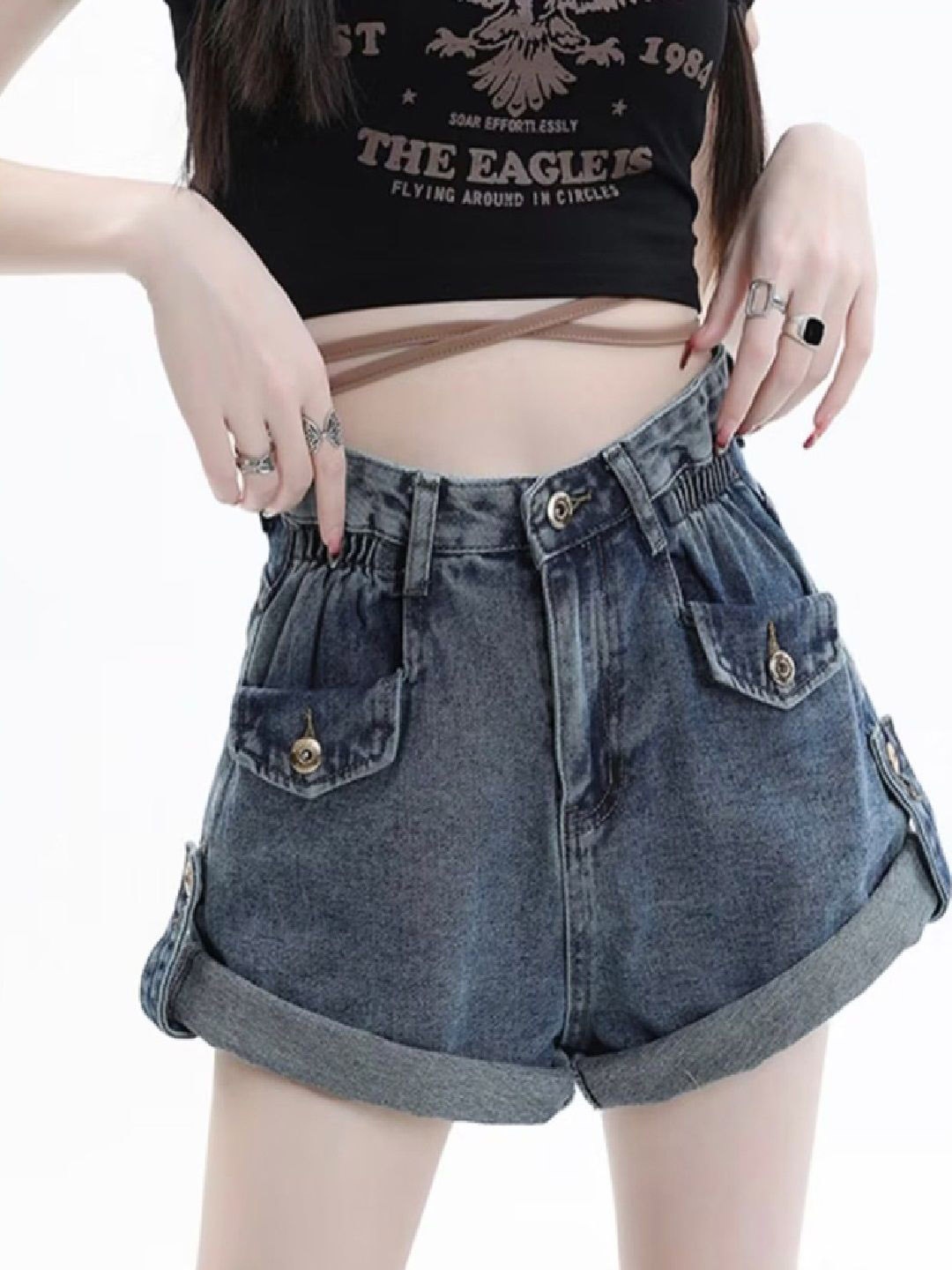 

StyleCast Women Denim Shorts, Blue