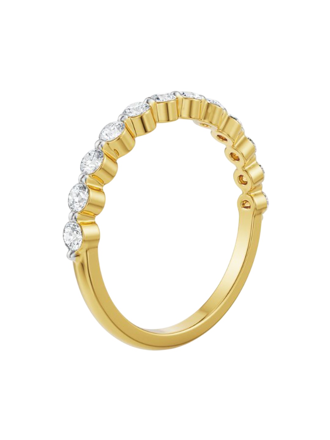 

Emori Round Half Eternity Band, Yellow