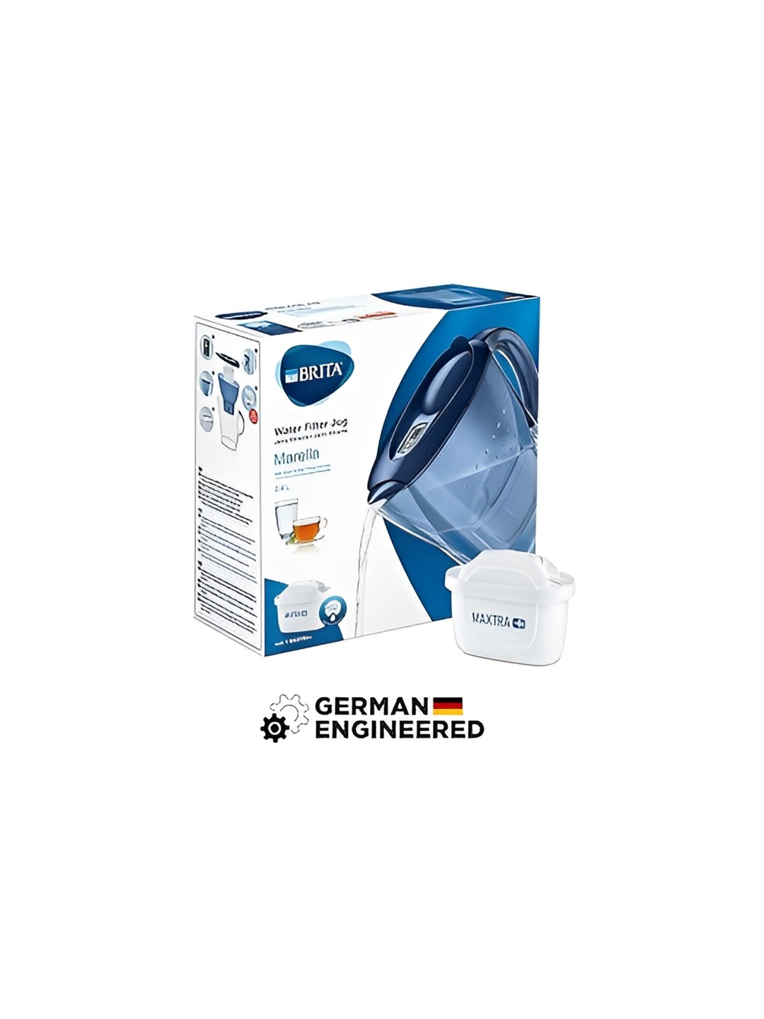 

BRITA Marella Transparent & Blue Dishwasher Safe Filter Water Jugs 2.4 L