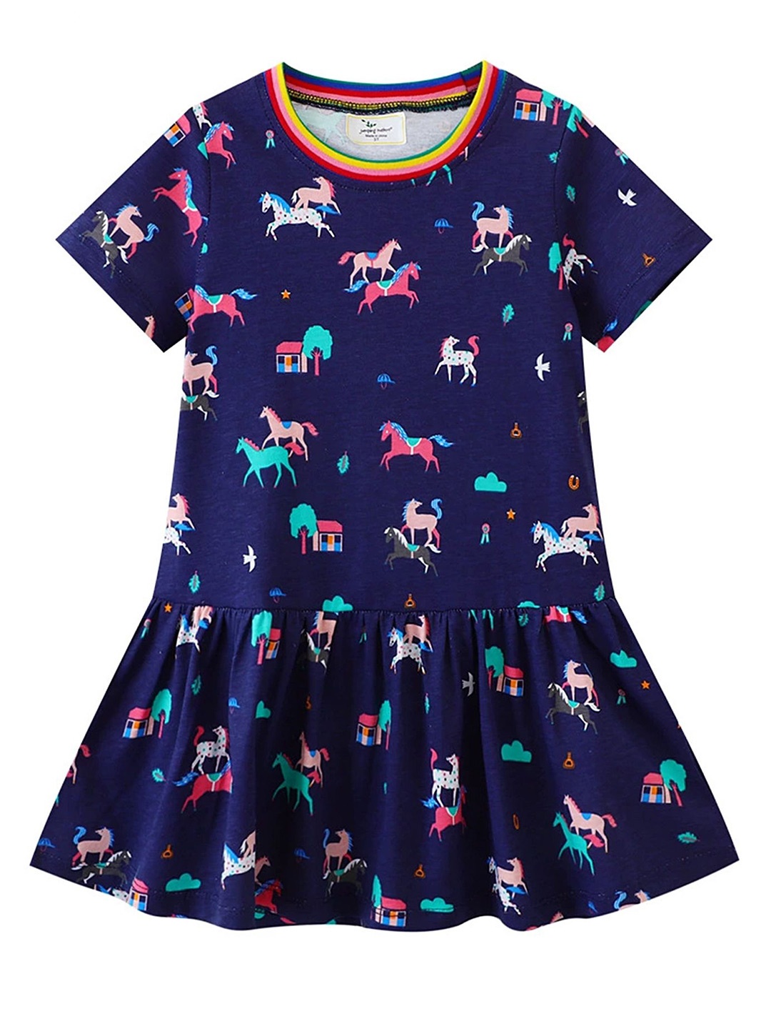 

LULU & SKY Girls Printed Nightdress, Blue