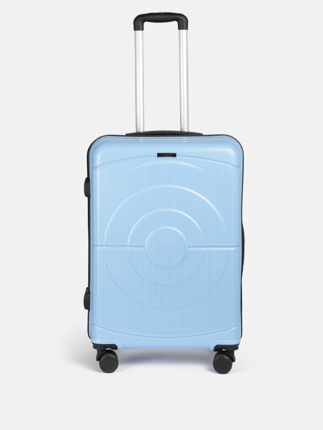 

Teakwood Leathers Concentrix Hard Sided Medium Size Trolley Bag - 57L, Blue