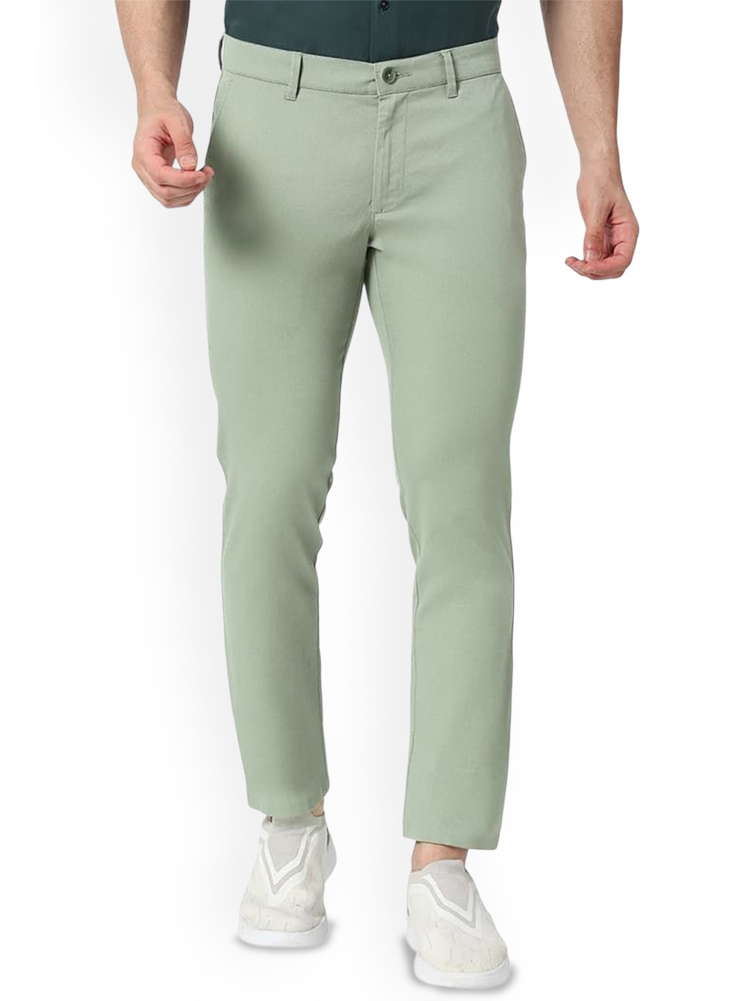 

Basics Men Comfort Trousers, Green