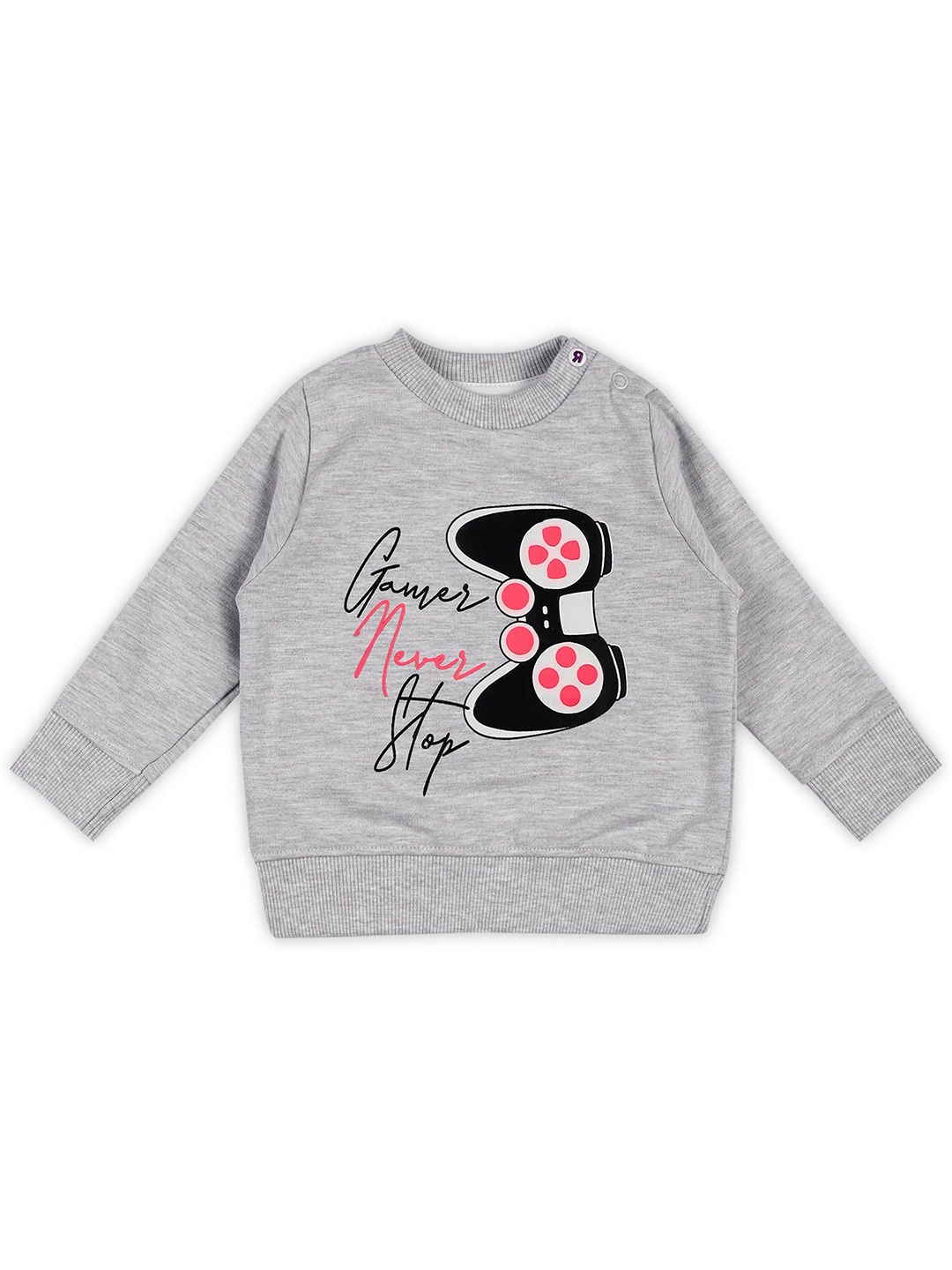 

Babies R Us Girls Printed Sweatshirt, Grey
