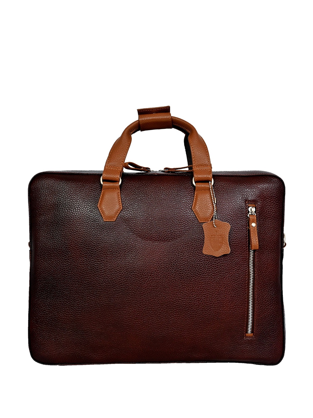 

HOUSE OF OLIVEGREEN Unisex Leather Laptop Bag, Brown