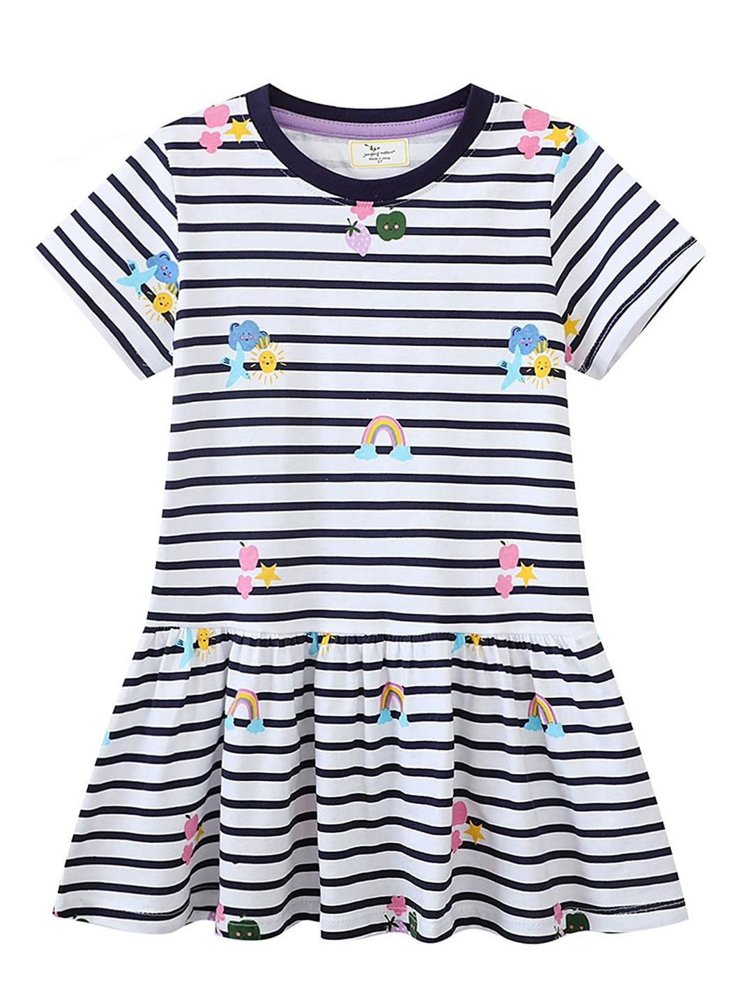 

LULU & SKY Girls Printed Nightdress, White