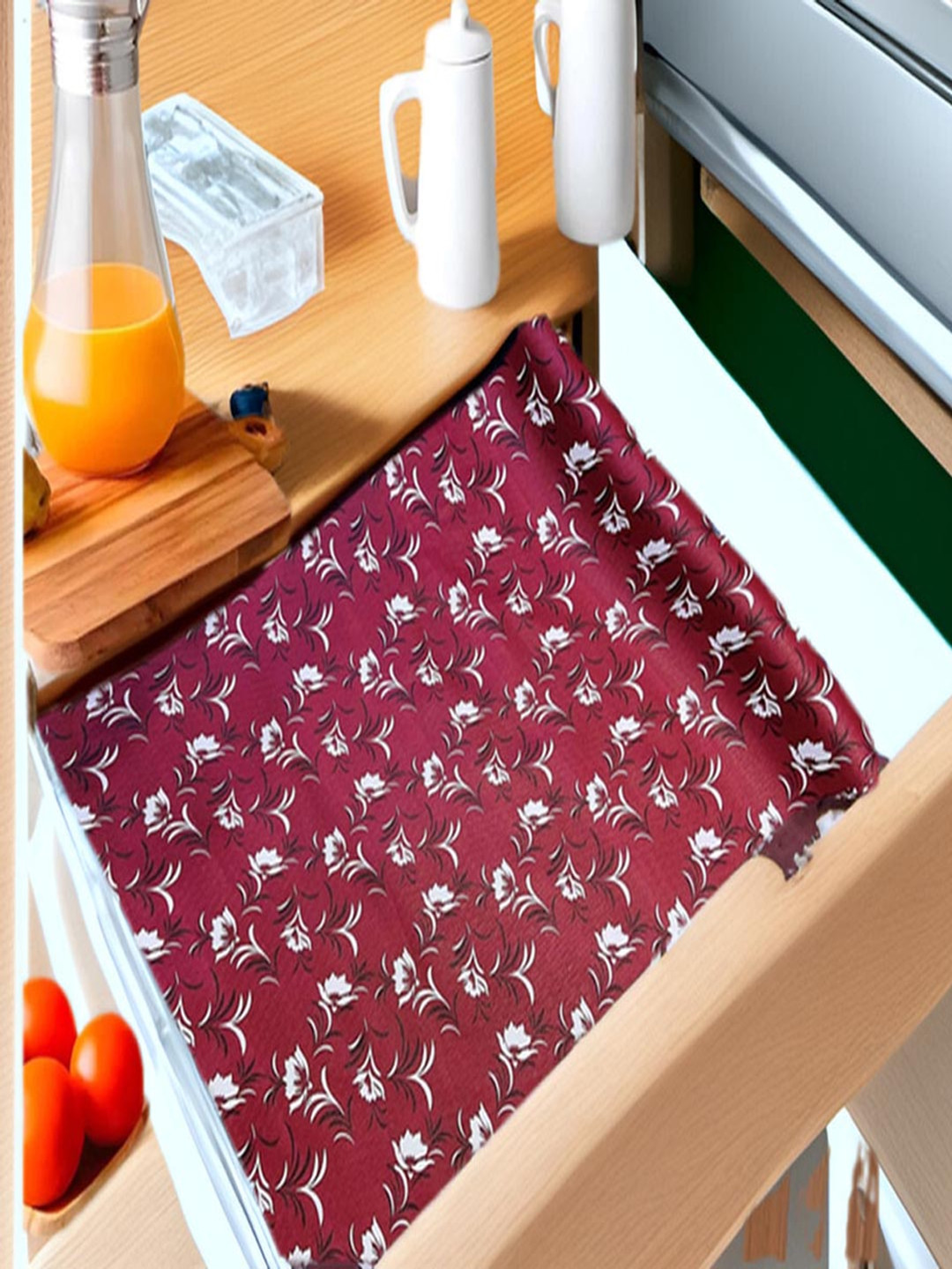 

REVEXO Maroon Set of 1 Water Resistant Shelf Liner Organisers