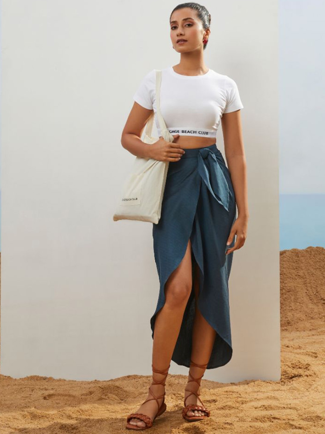 

CMGE Effortless Ready-To-Wear Casual Sarong, Blue