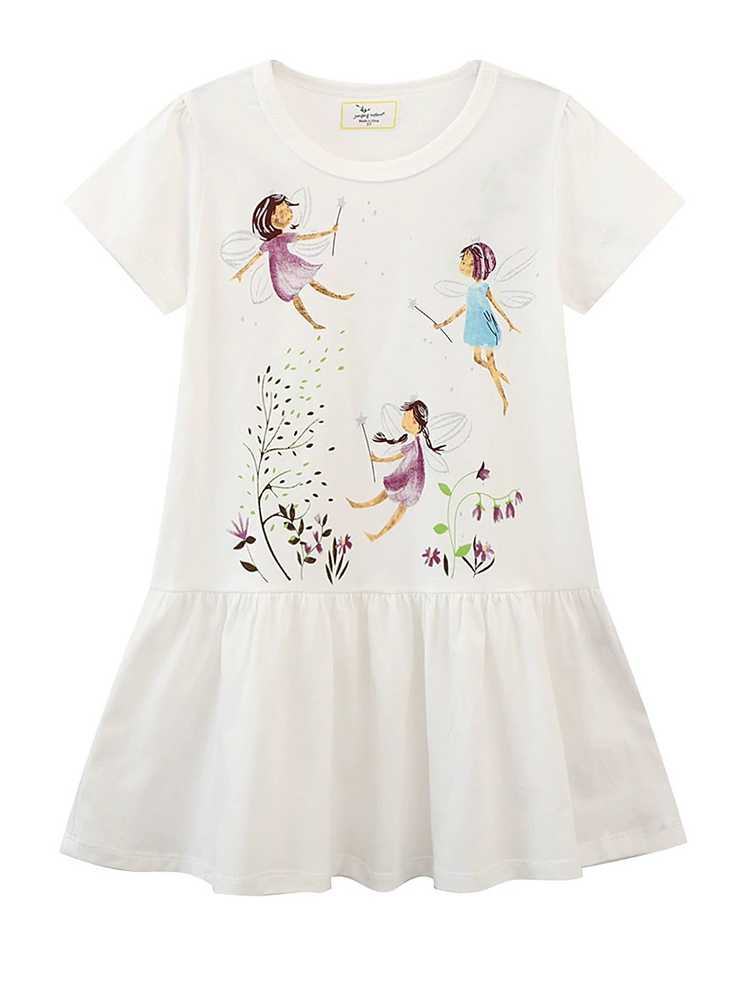 

LULU & SKY Girls Printed Nightdress, White
