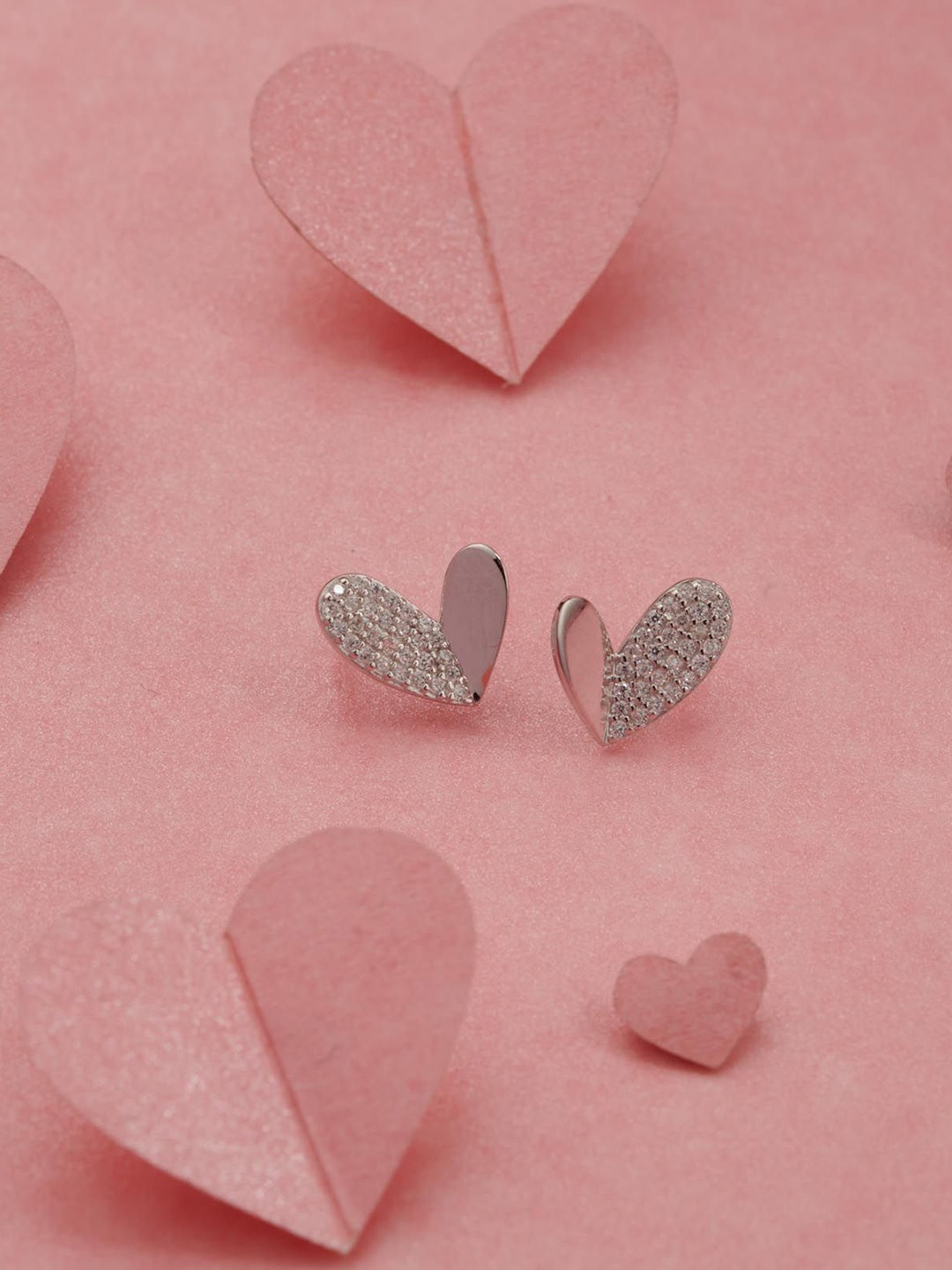 

Gargi by P. N. Gadgil & Sons 925 Sterling Silver Artificial Stones Studded Studs
