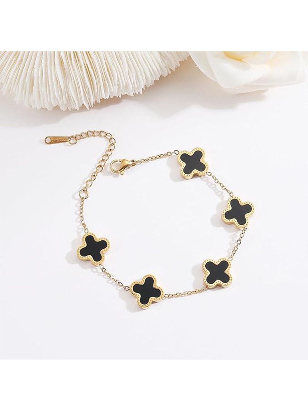 

Shining Diva Fashion Women Gold-Plated Wraparound Bracelet