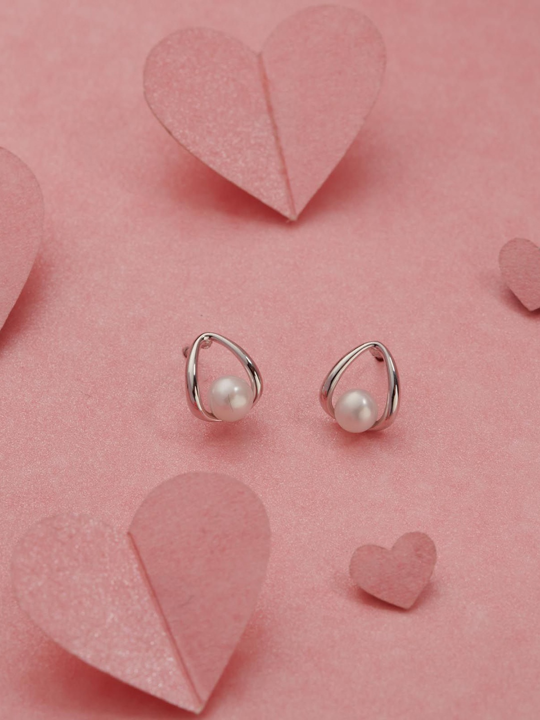 

Gargi by P. N. Gadgil & Sons 925 Sterling Silver Artificial Beaded Contemporary Studs
