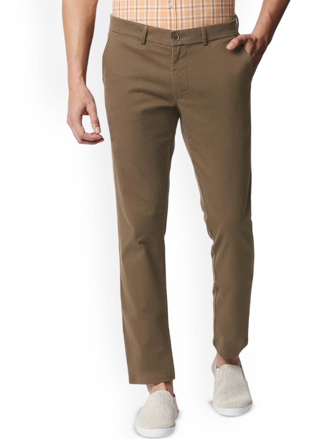 

Basics Men Comfort Trousers, Brown