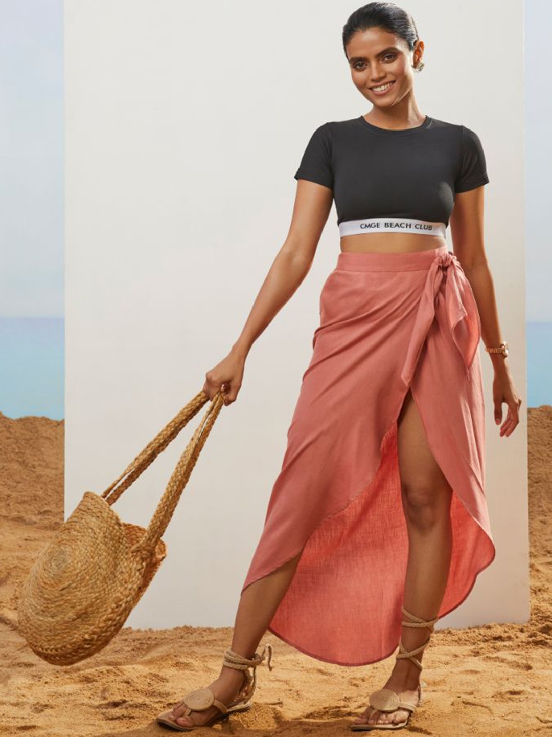 

CMGE Effortless Ready-To-Wear Casual Sarong, Red