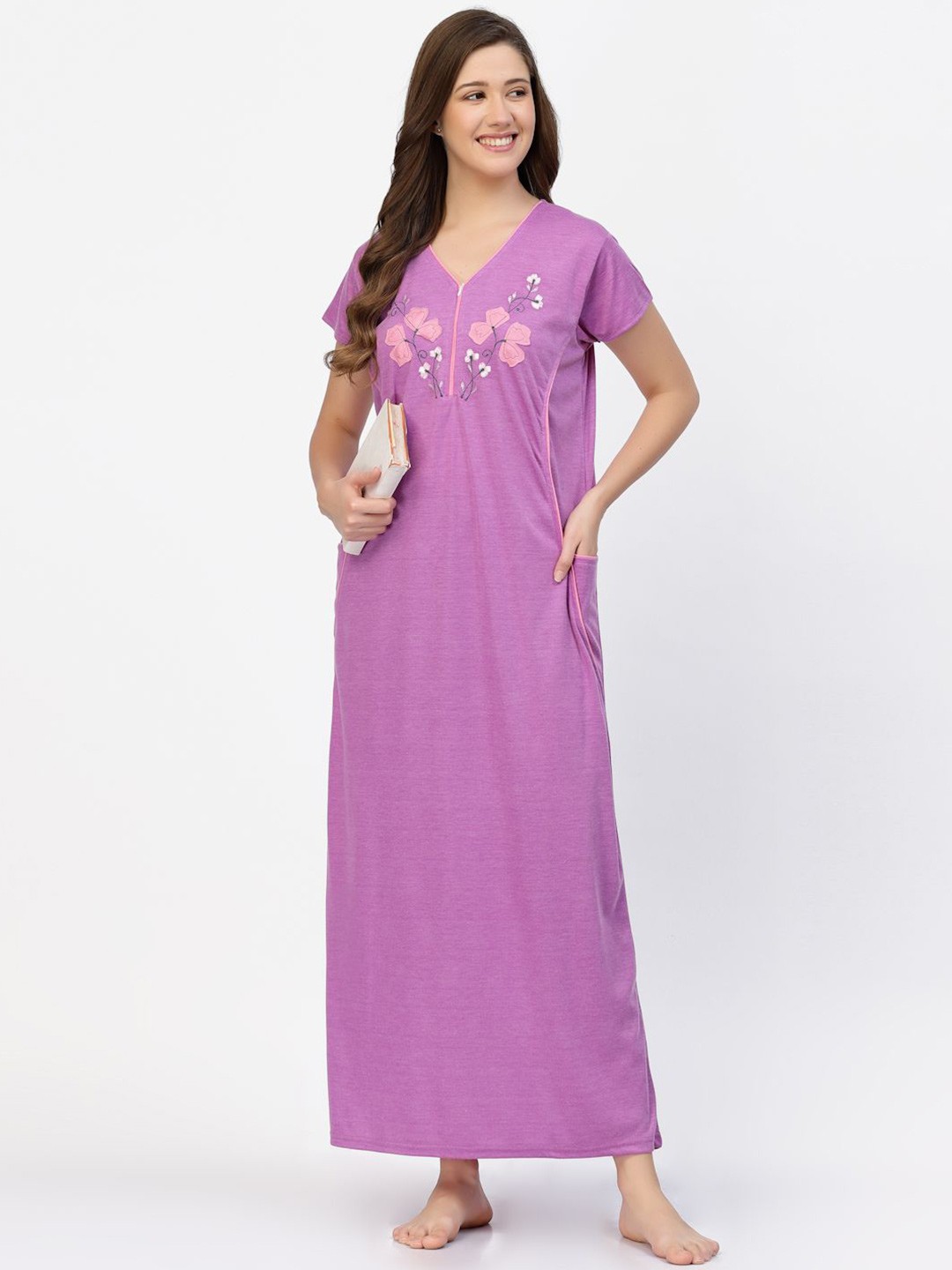 

CHUI MUI Maxi Nightdress, Purple