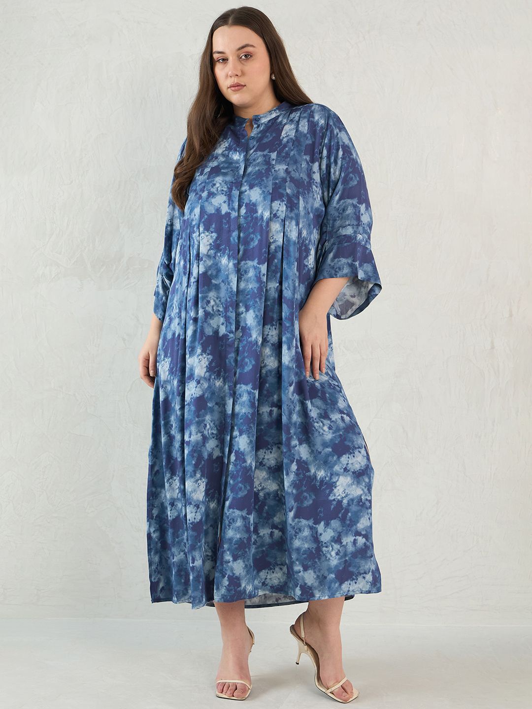 

FEMMELLA Floral Print A-Line Maxi Dress, Navy blue
