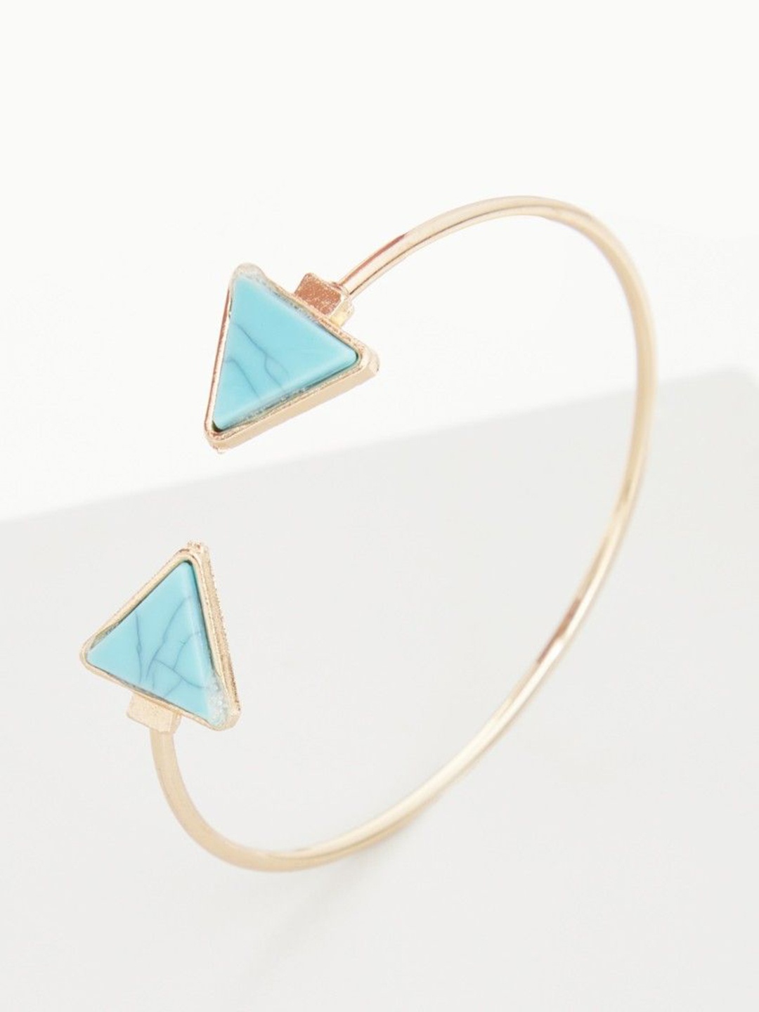 

Rhea Gold-Plated Lamba Turquoise Stone Studded Cuff
