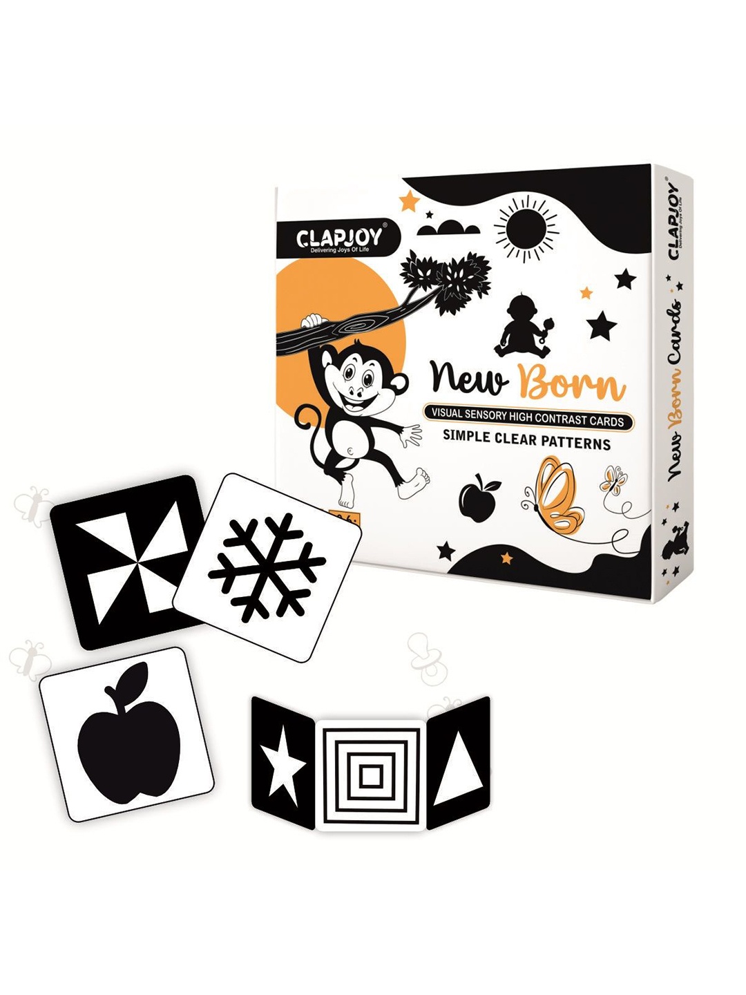 

Clapjoy Kids Flash Cards Activity Toys and Games, White