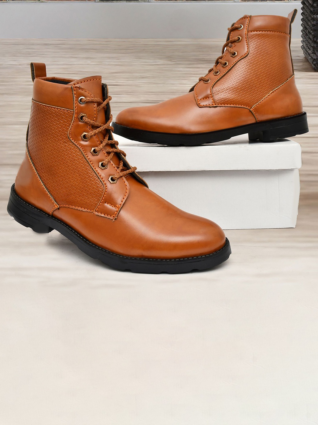 

Killer Men Round Toe Regular Boots, Tan