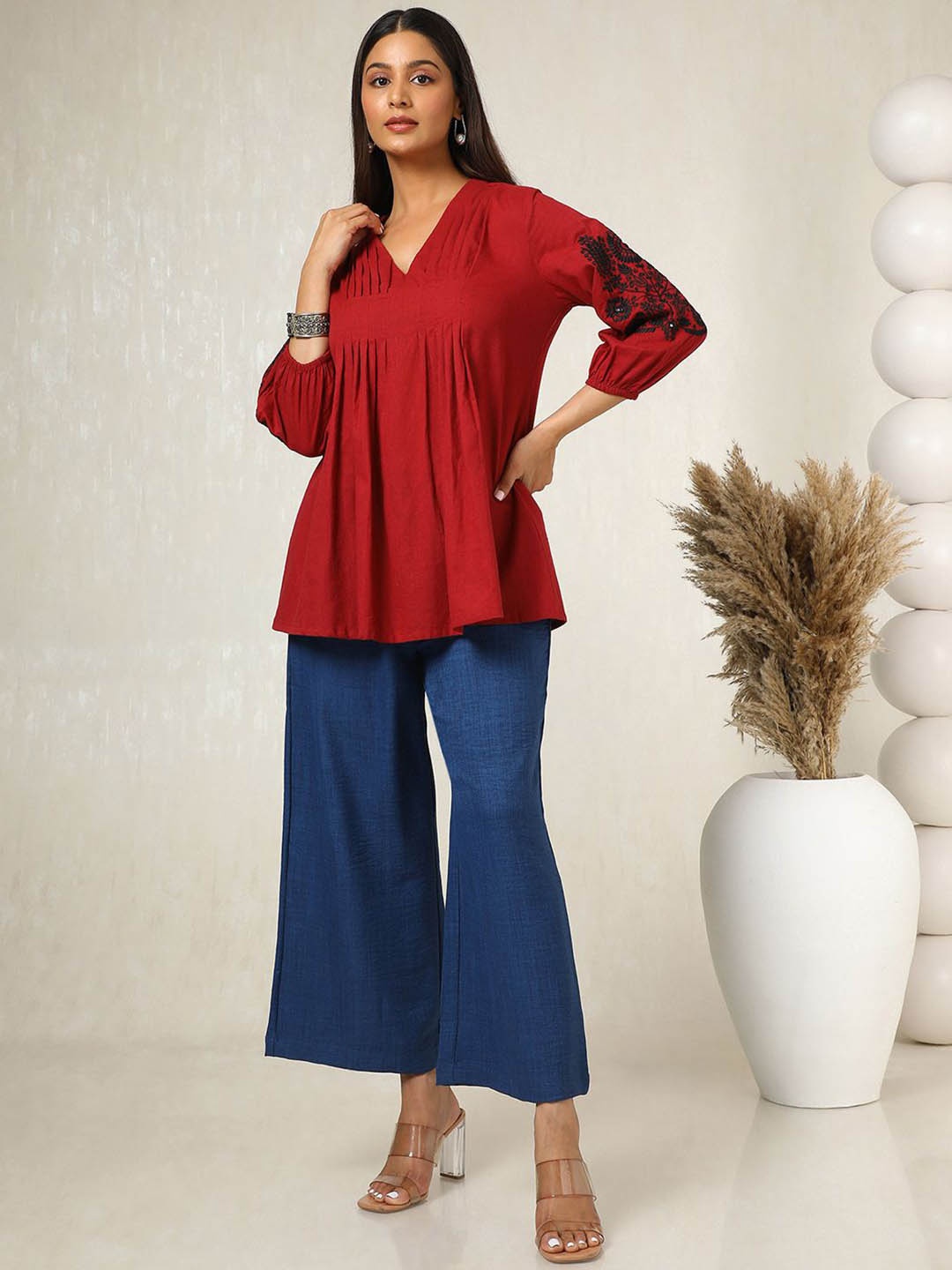 

Soch Women Trousers, Blue