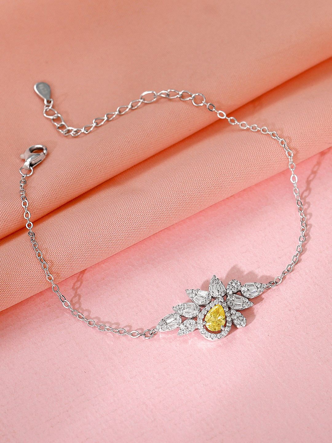

GIVA 925 Sterling Silver Rhodium-Plated Wraparound Bracelet