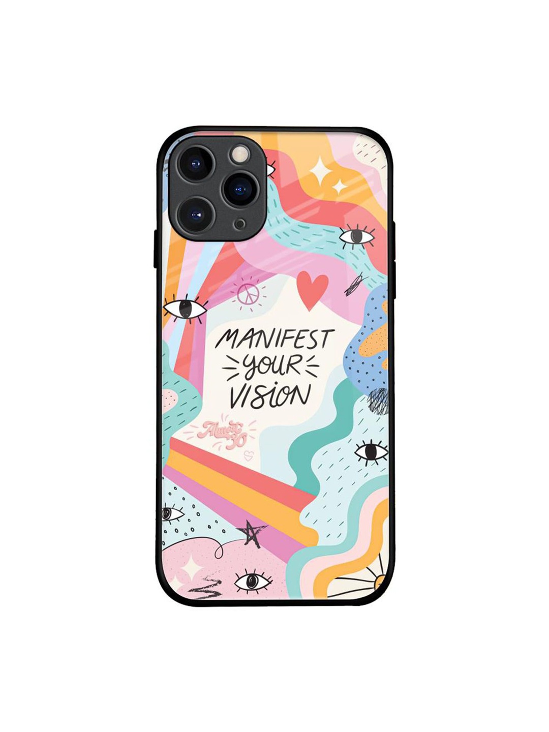 

QRIOH Quirky Printed iPhone 11 Pro Back Case Mobile Accessories, Orange