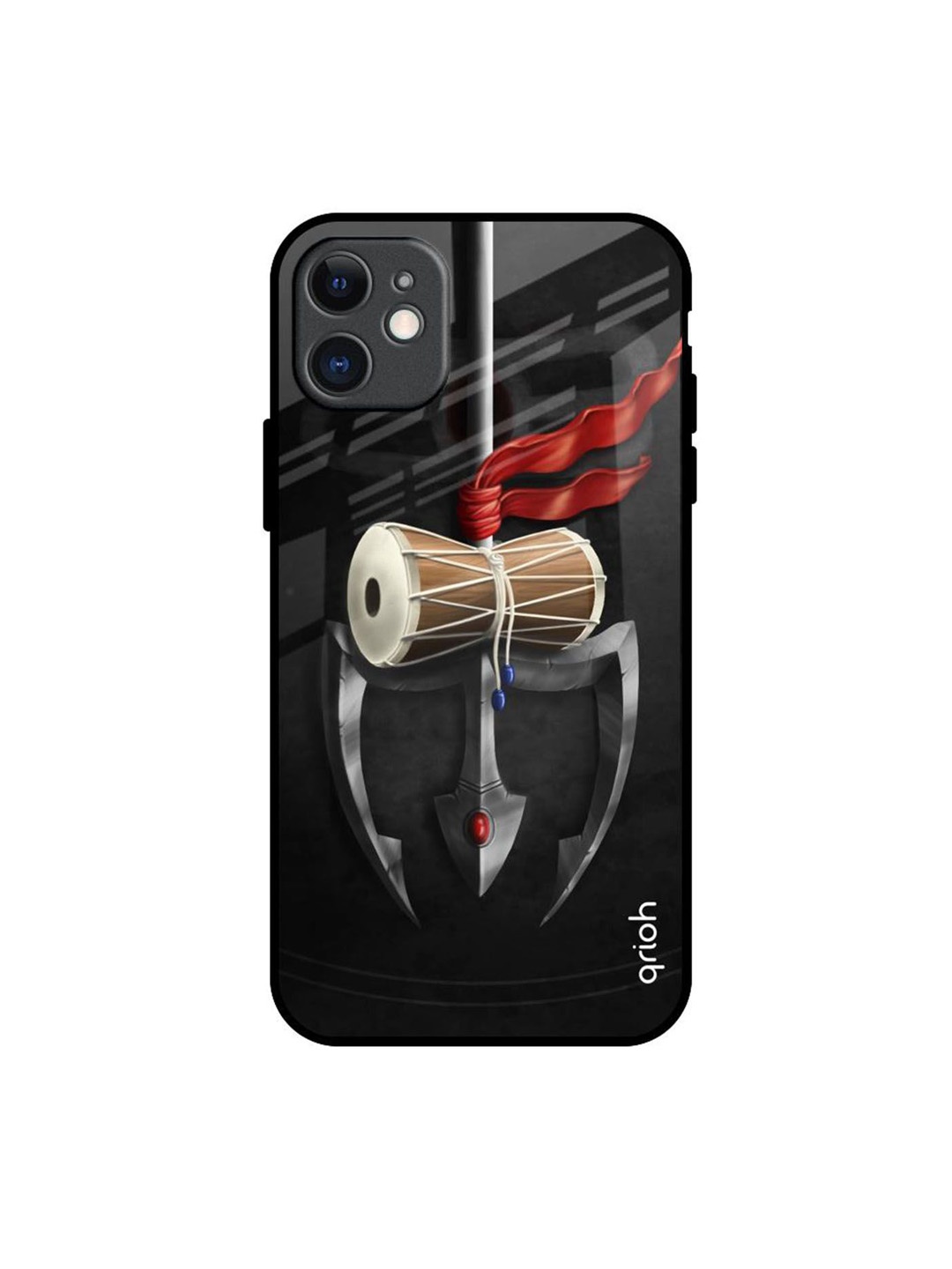 

QRIOH Power Of Lord Printed iPhone 11 Back Case, Black