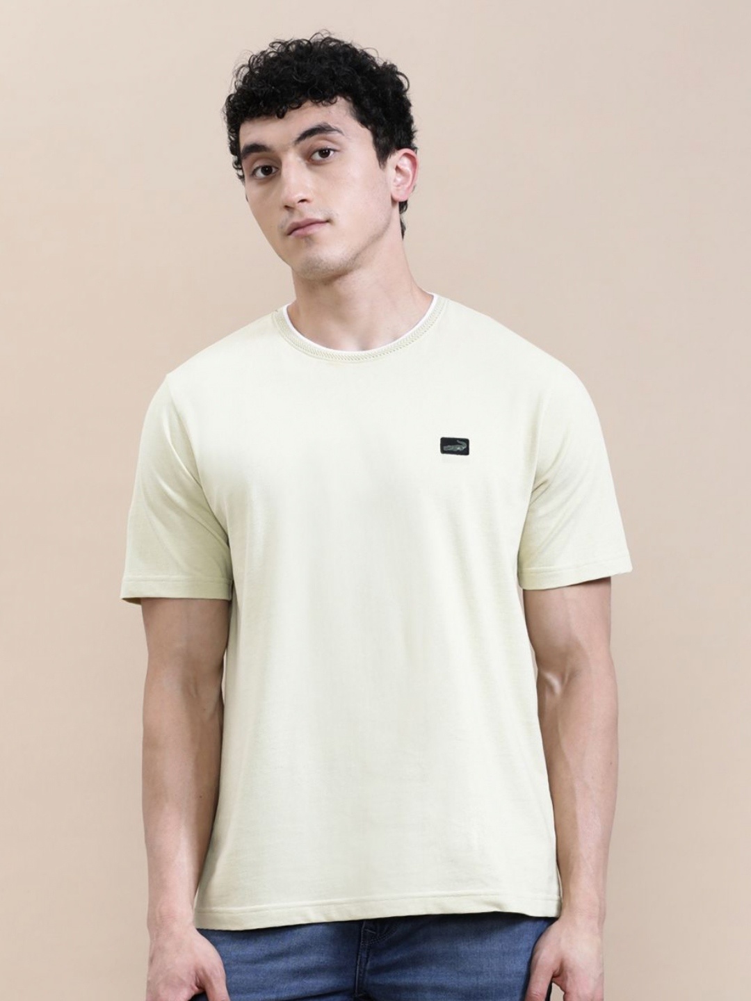 

Crocodile Men Pockets Slim Fit T-shirt, Off white