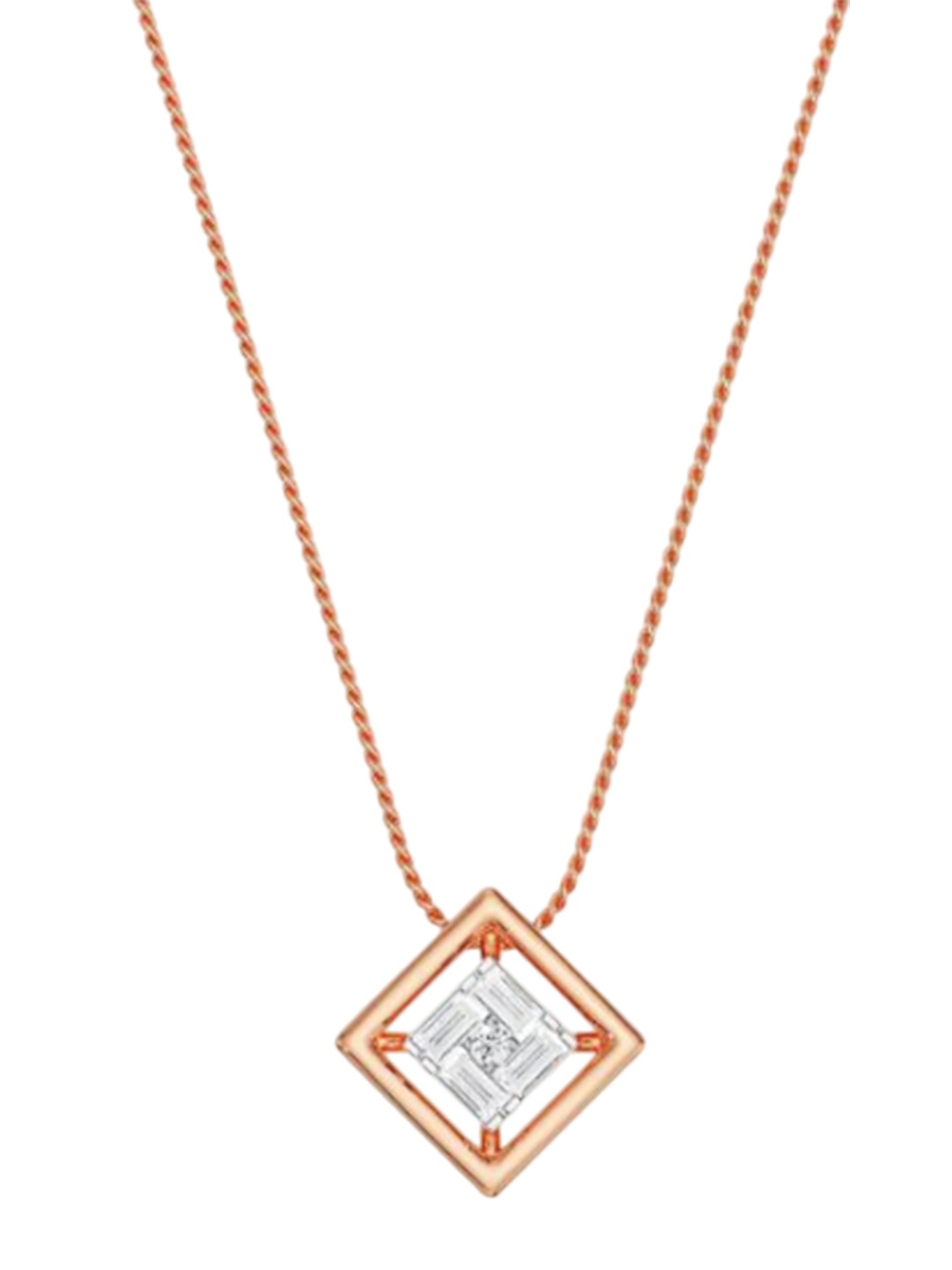 

Emori Women Rose Gold Pendant Diamond