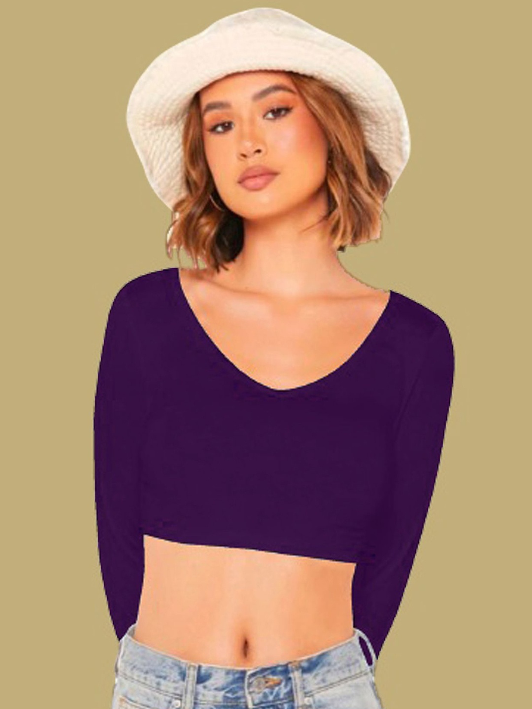 

Dream Beauty Fashion Crop Top, Purple