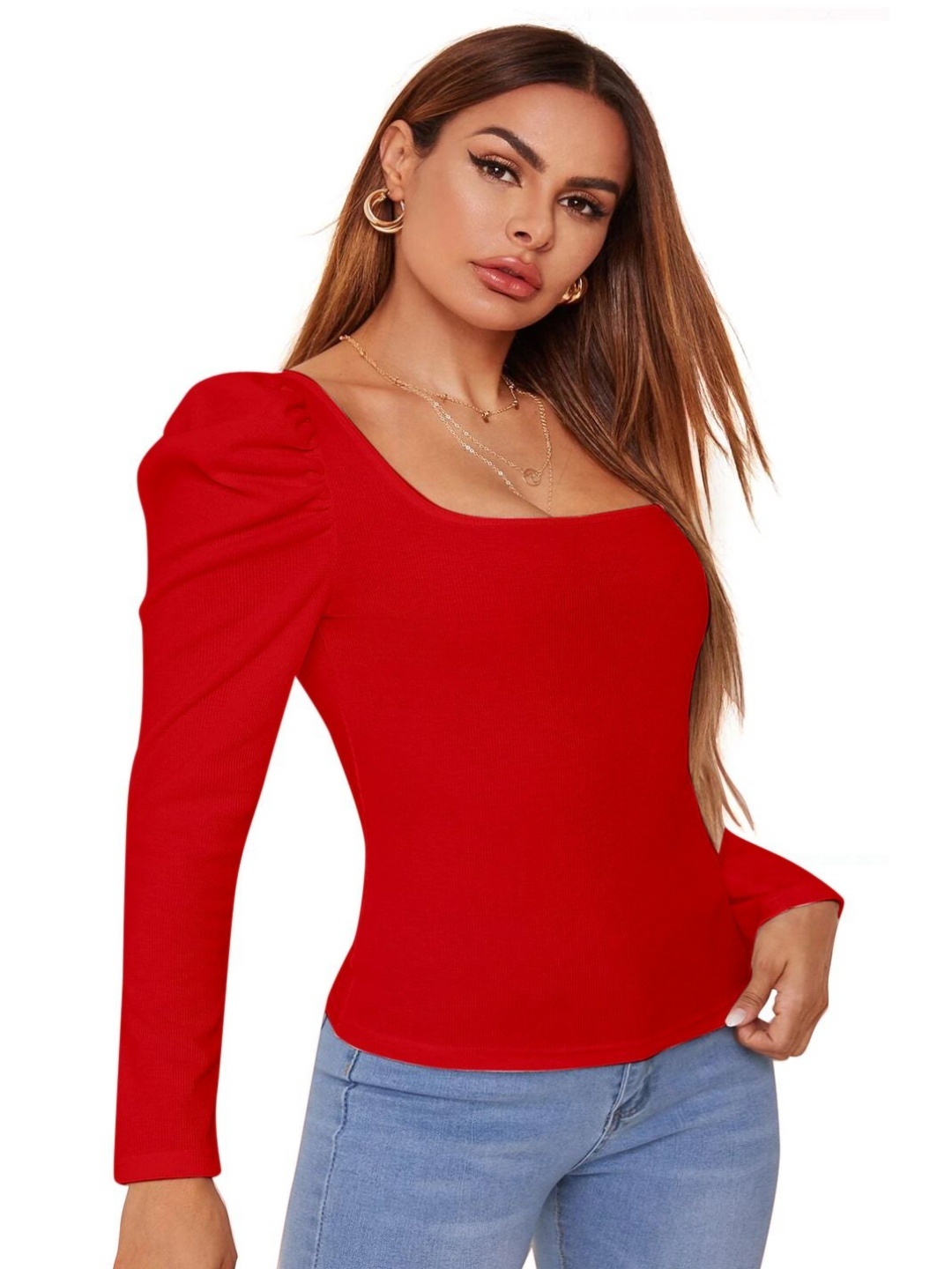 

CORSICA Women Cut Outs T-shirt, Red