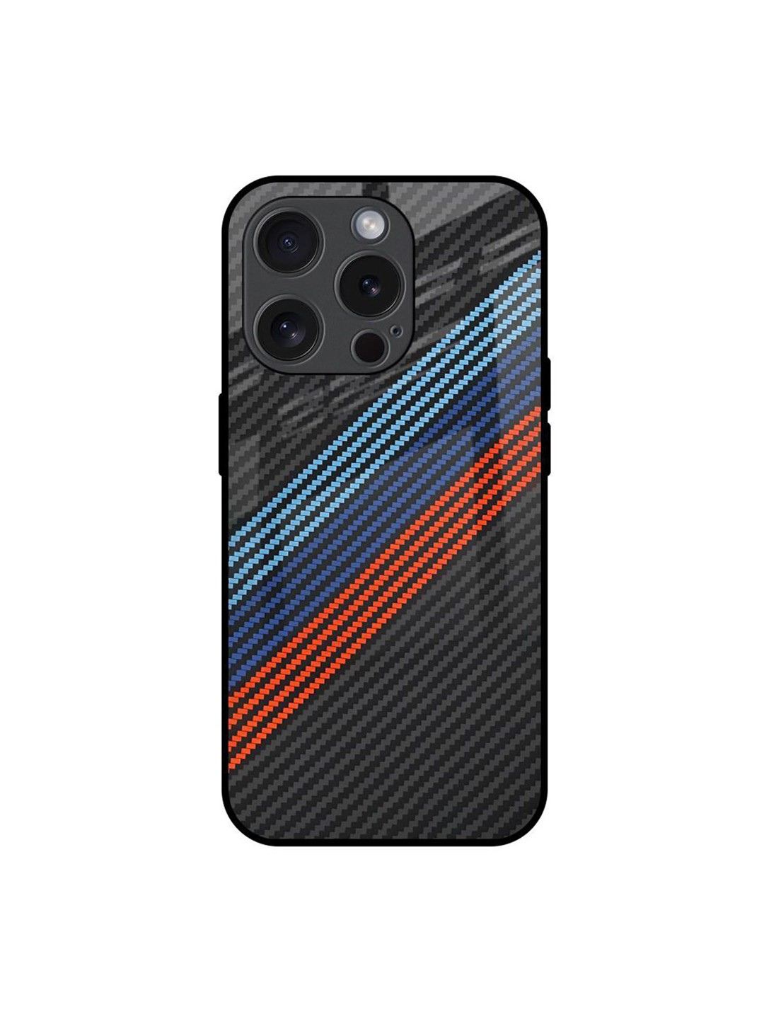 

QRIOH Abstract Printed iPhone 15 Pro Back Case Mobile Accessories, Blue