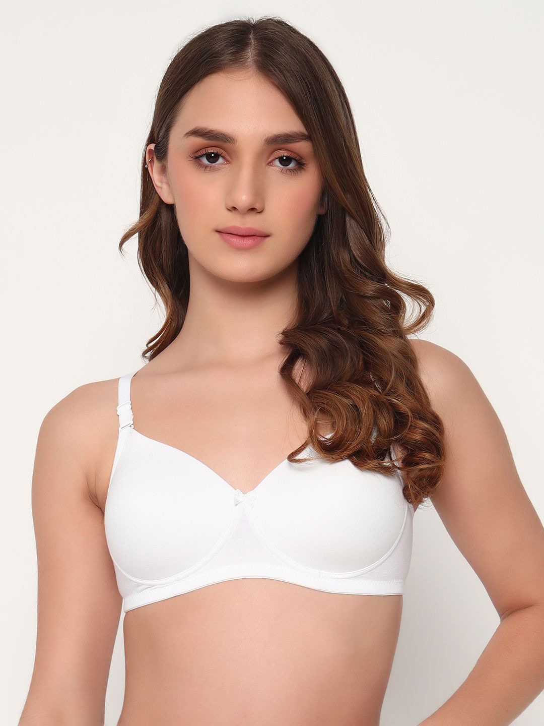 

EFFECTINN Bra Full Coverage Lightly Padded, White
