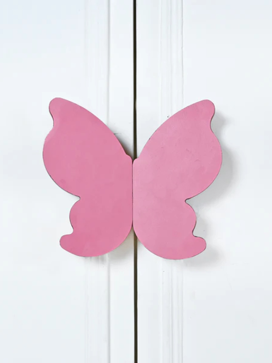 

Pinch of Pretty Pink 2 Pieces Wooden Butterfly Laminate Cupboard Door Handles