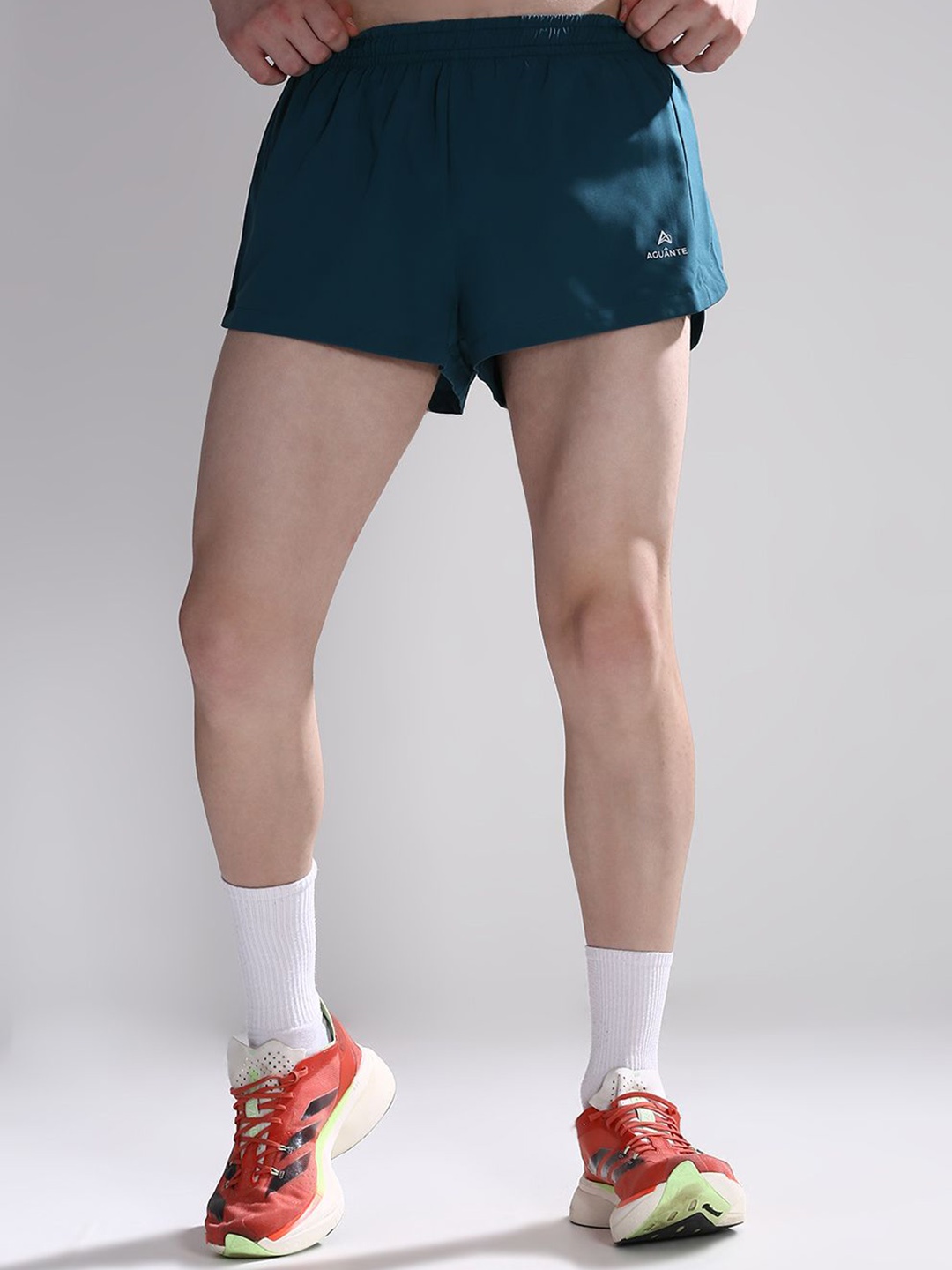 

AGUANTE Men Running Sports Shorts, Green
