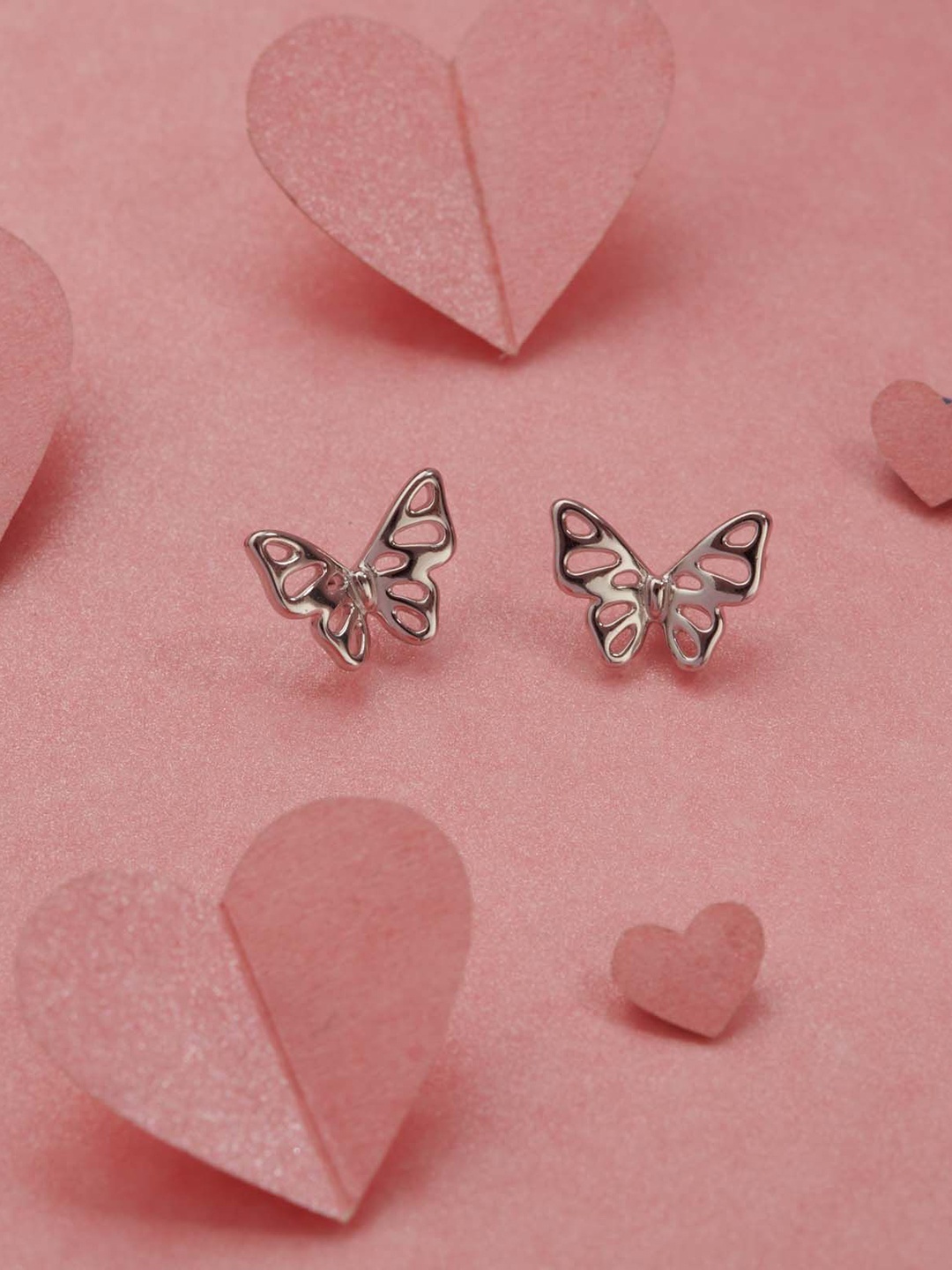 

Gargi by P. N. Gadgil & Sons 92.5 Sterling Silver Contemporary Studs