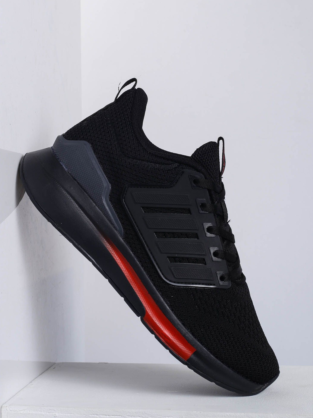 

ABROS Men Mesh Running Shoes, Black