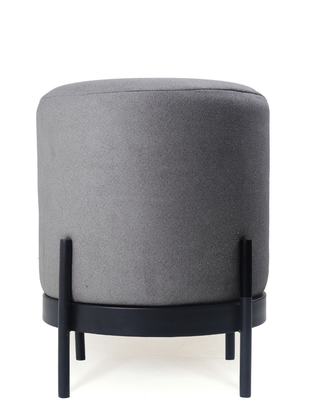 

Blck Homes Grey & Black Cylindrical With Storage Austin Pouffe Ottoman