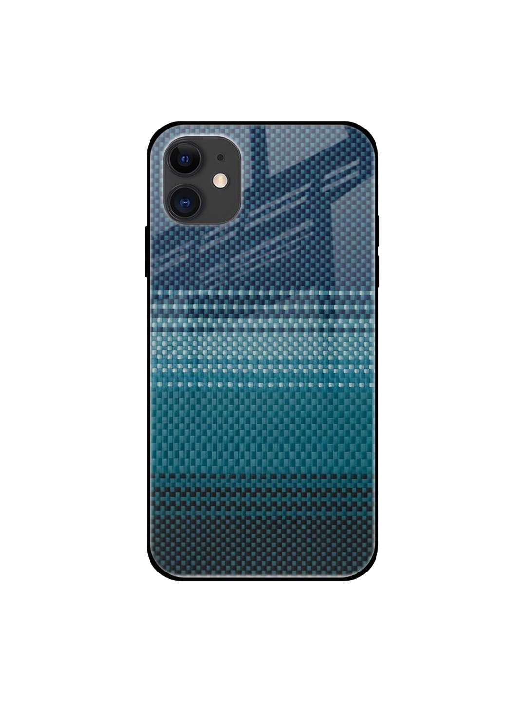 

QRIOH Abstract Printed iPhone 12 Back Case Mobile Accessories, Blue