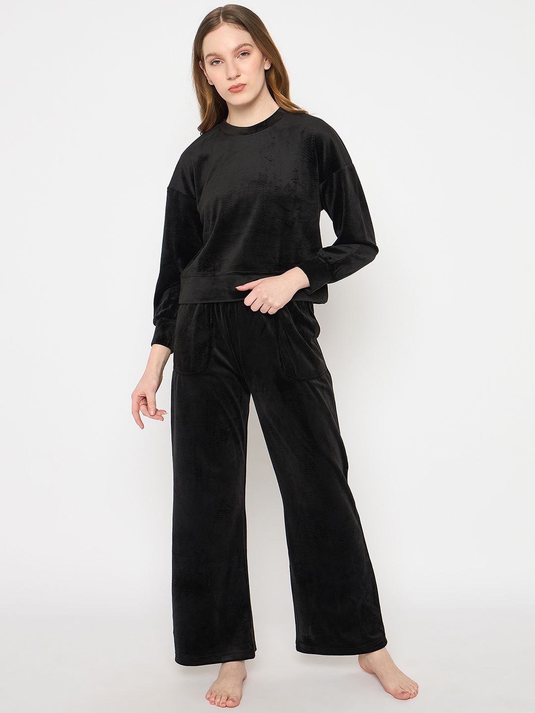 

Camey Women Night suit, Black